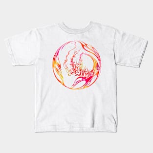 Phoenix Line Art Kids T-Shirt